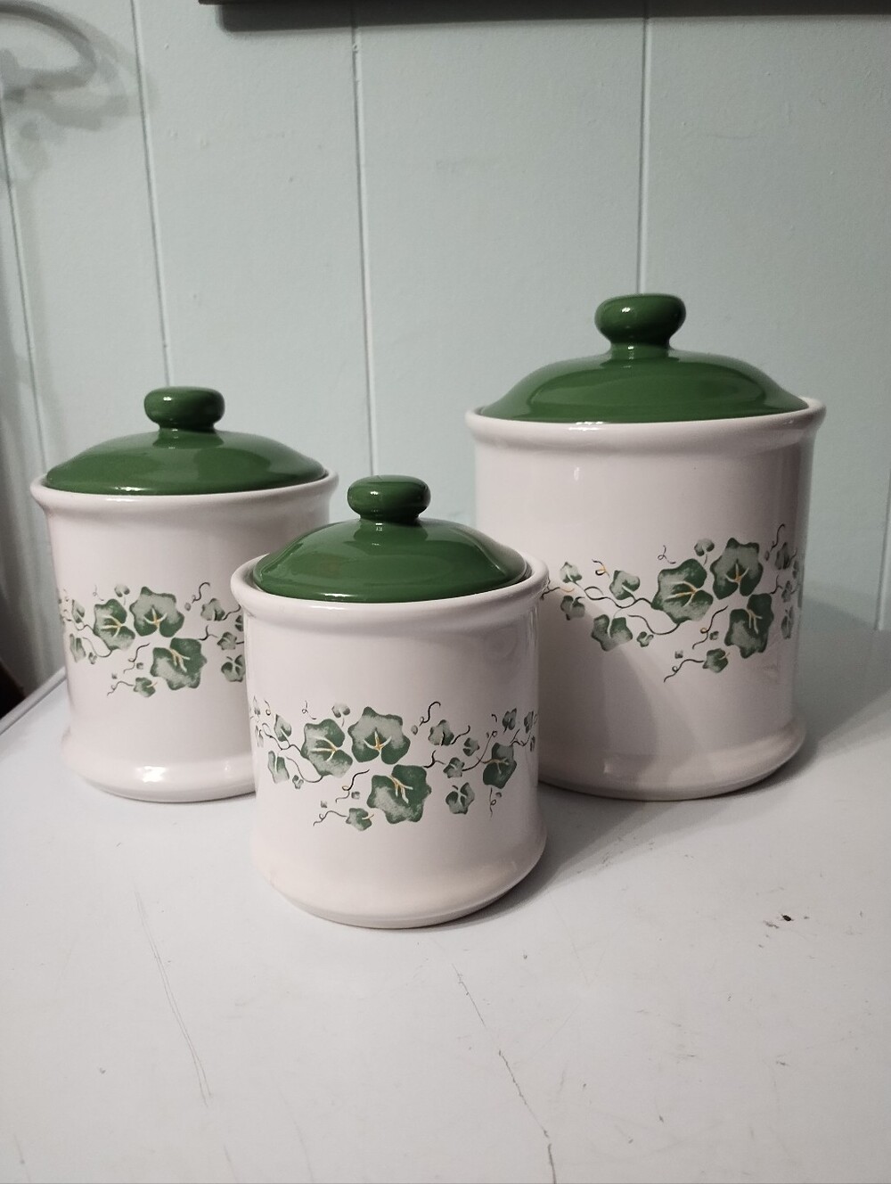 Vintage Joy Import Callaway Ivy Ceramic Kitchen Canister Set
